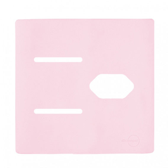 Placa p/ 2 Interruptores + Tomada 4x4 - Novara Pétala